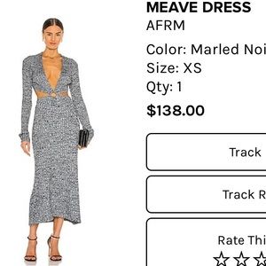 AFRM maxi sweater dress